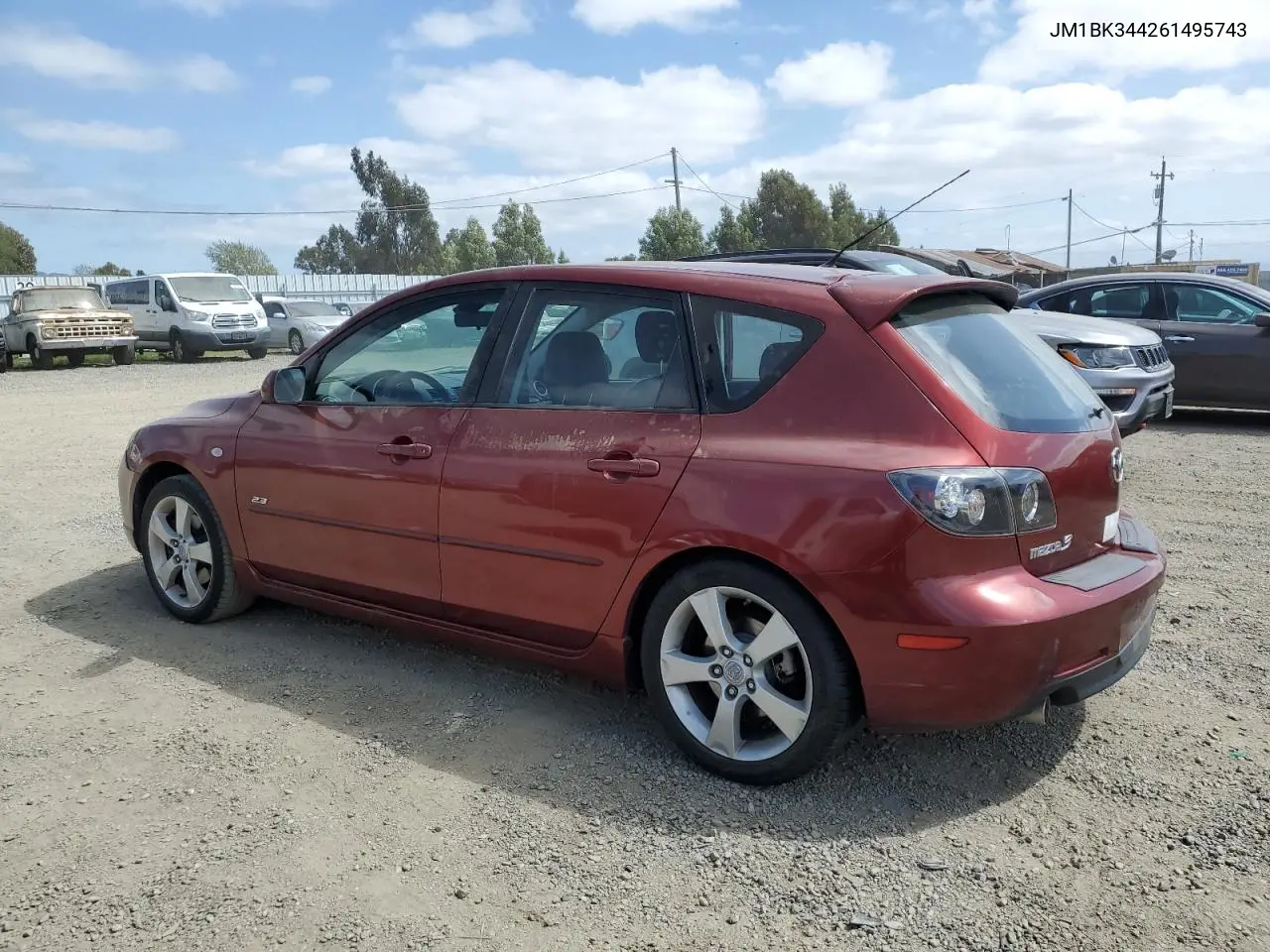 2006 Mazda 3 Hatchback VIN: JM1BK344261495743 Lot: 53618205