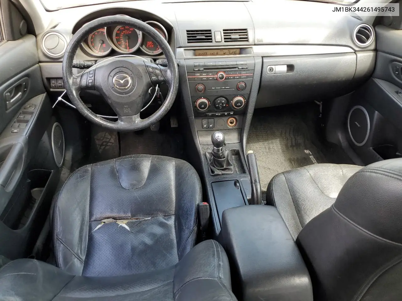 2006 Mazda 3 Hatchback VIN: JM1BK344261495743 Lot: 53618205