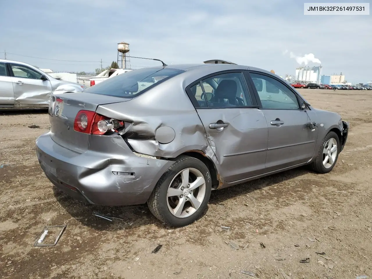 2006 Mazda 3 I VIN: JM1BK32F261497531 Lot: 56175465