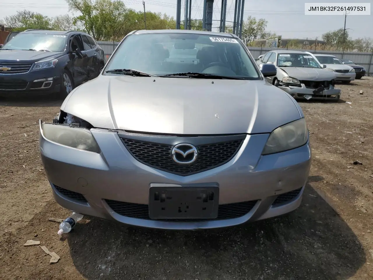2006 Mazda 3 I VIN: JM1BK32F261497531 Lot: 56175465