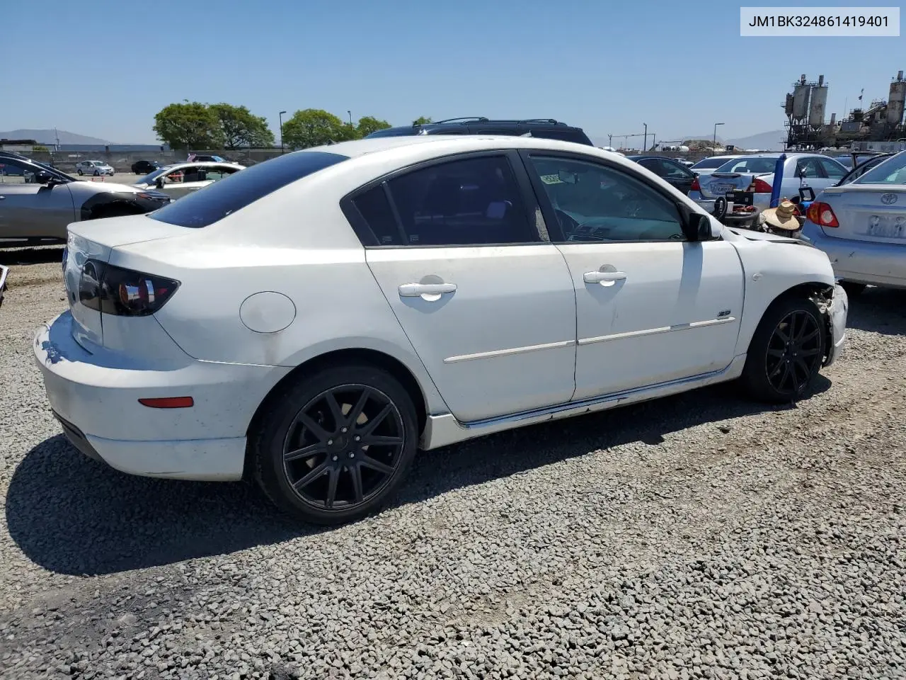 2006 Mazda 3 S VIN: JM1BK324861419401 Lot: 56541835
