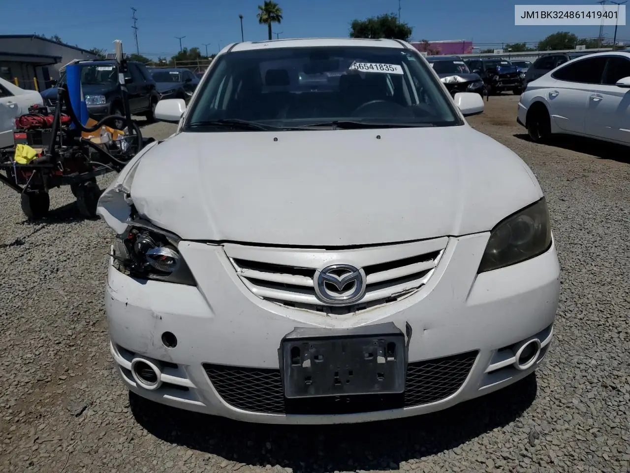 2006 Mazda 3 S VIN: JM1BK324861419401 Lot: 56541835