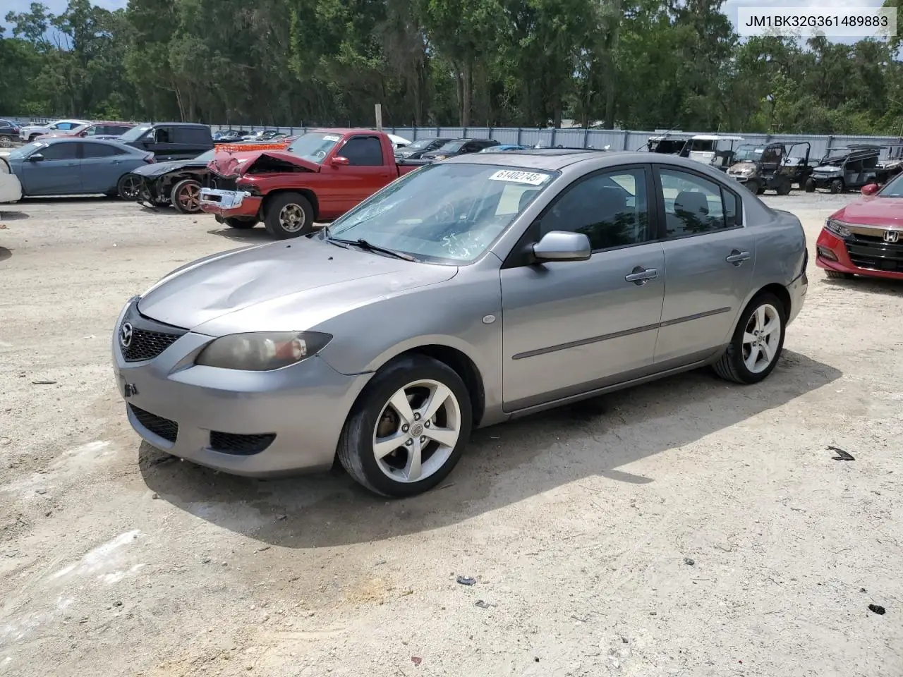 2006 Mazda 3 I VIN: JM1BK32G361489883 Lot: 61402745