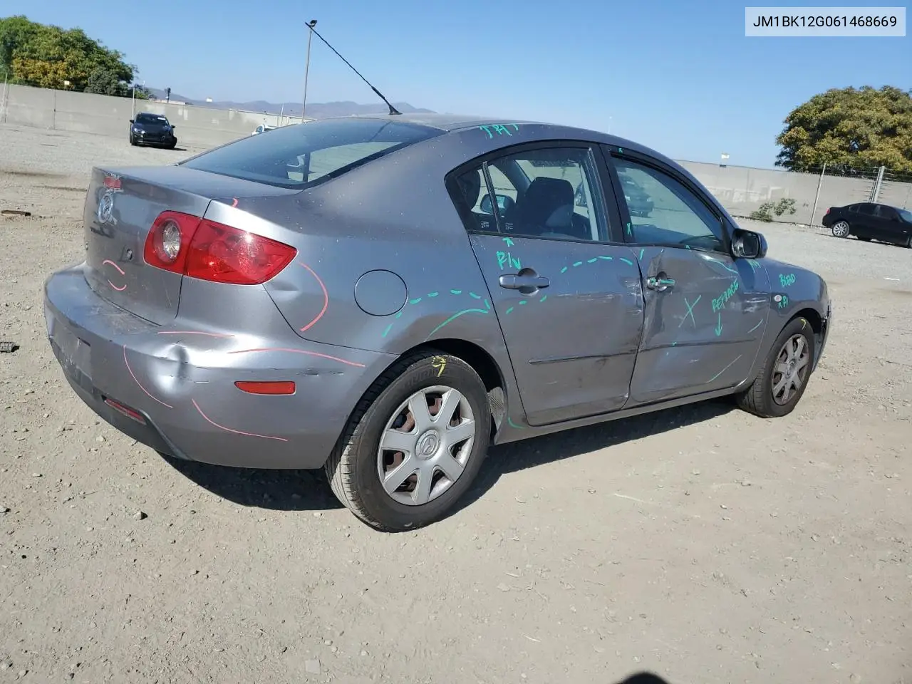 2006 Mazda 3 I VIN: JM1BK12G061468669 Lot: 63051135