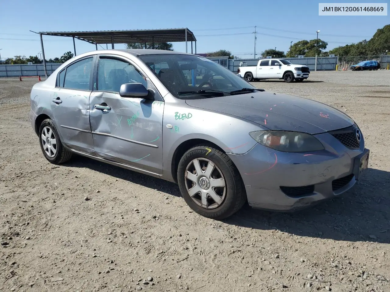 2006 Mazda 3 I VIN: JM1BK12G061468669 Lot: 63051135