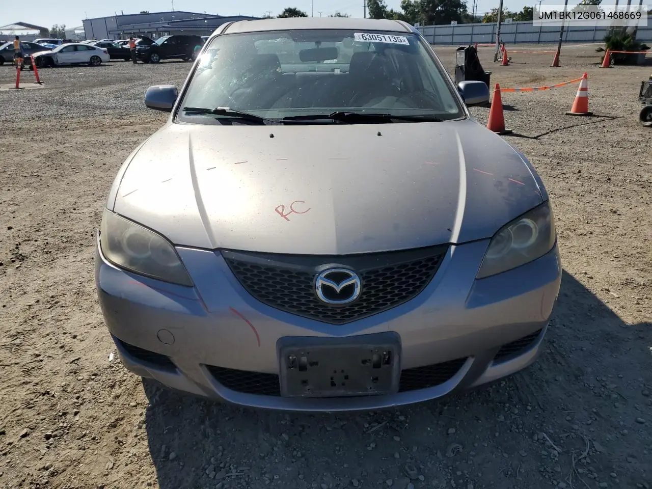 2006 Mazda 3 I VIN: JM1BK12G061468669 Lot: 63051135