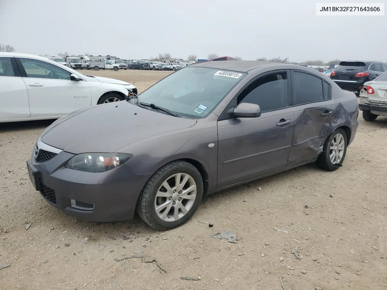 2007 Mazda 3 I VIN: JM1BK32F271643606 Lot: 43059815