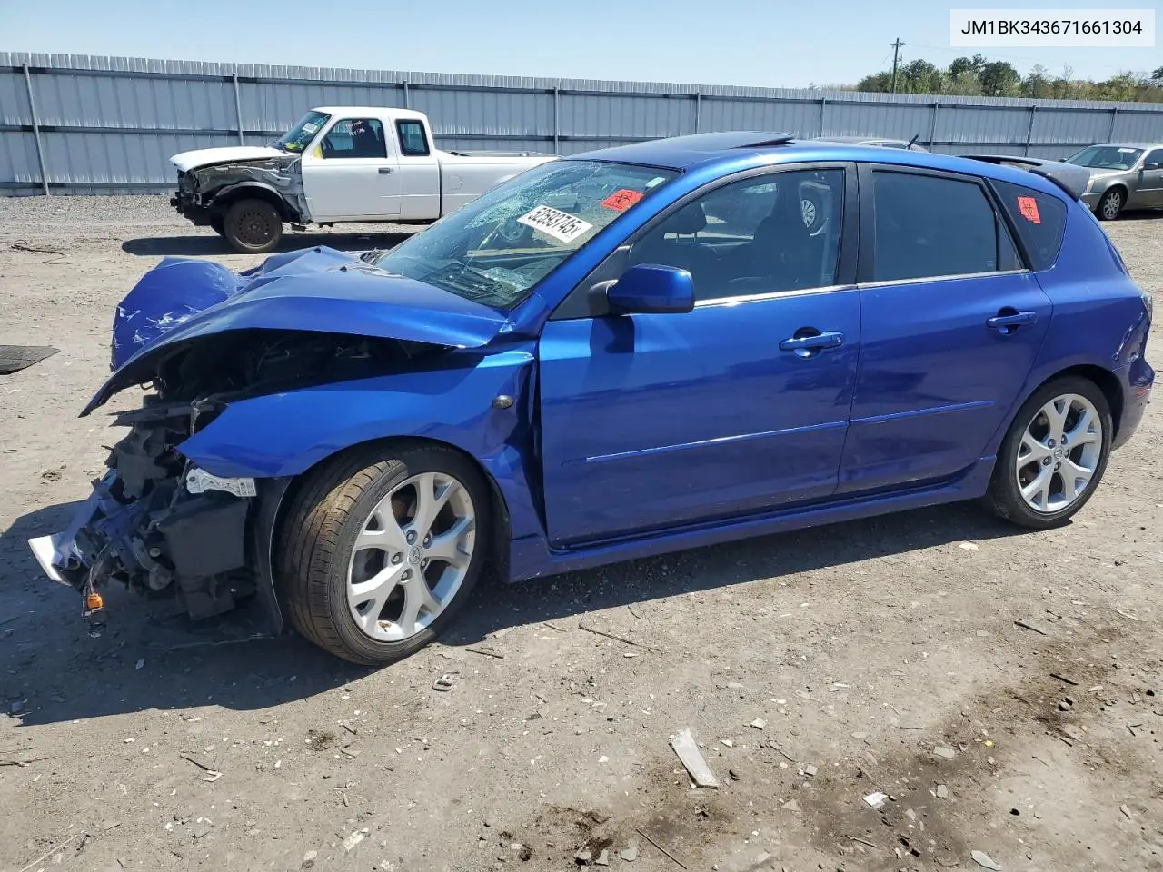 2007 Mazda 3 Hatchback VIN: JM1BK343671661304 Lot: 52593745
