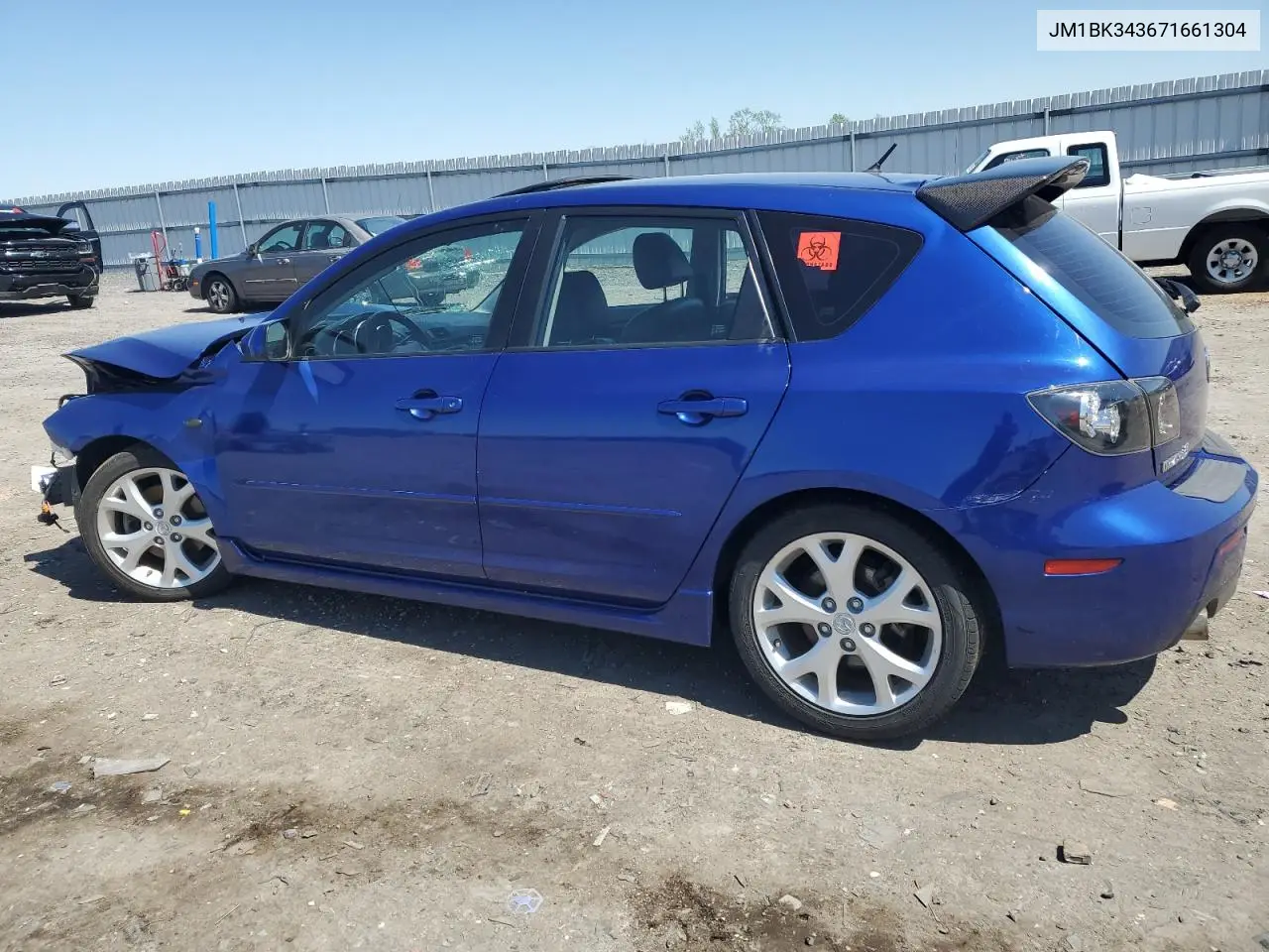 2007 Mazda 3 Hatchback VIN: JM1BK343671661304 Lot: 52593745
