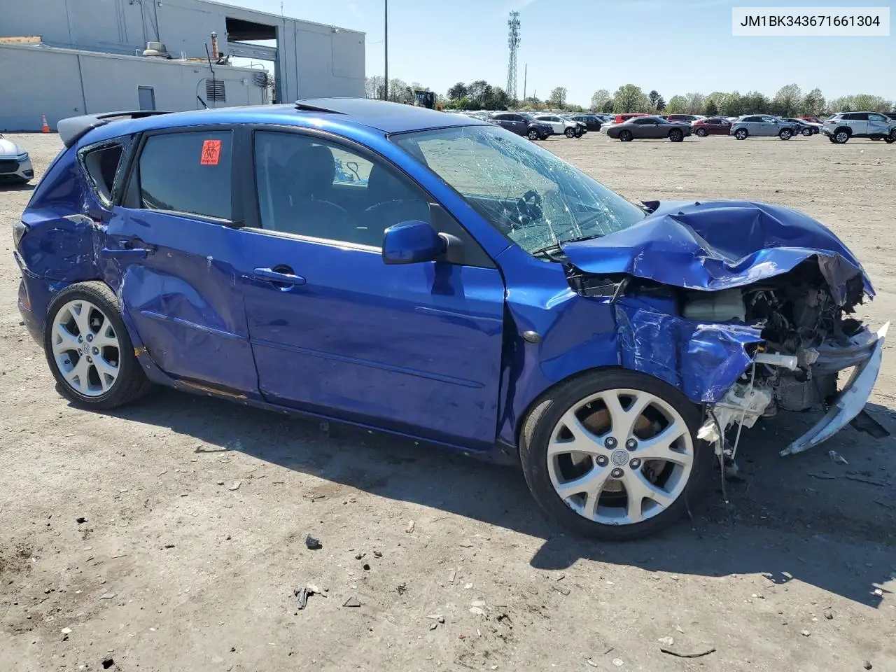 2007 Mazda 3 Hatchback VIN: JM1BK343671661304 Lot: 52593745