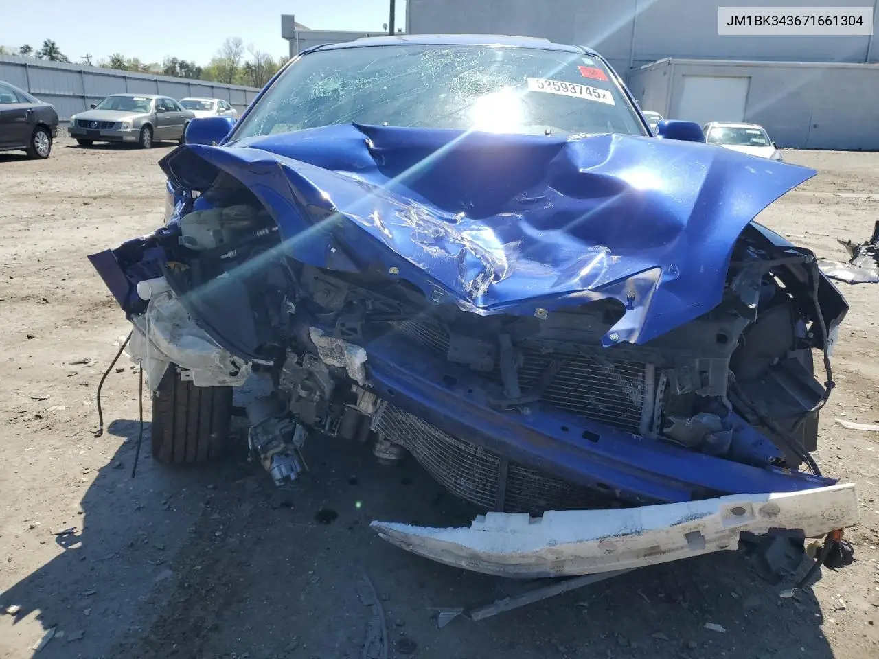 2007 Mazda 3 Hatchback VIN: JM1BK343671661304 Lot: 52593745