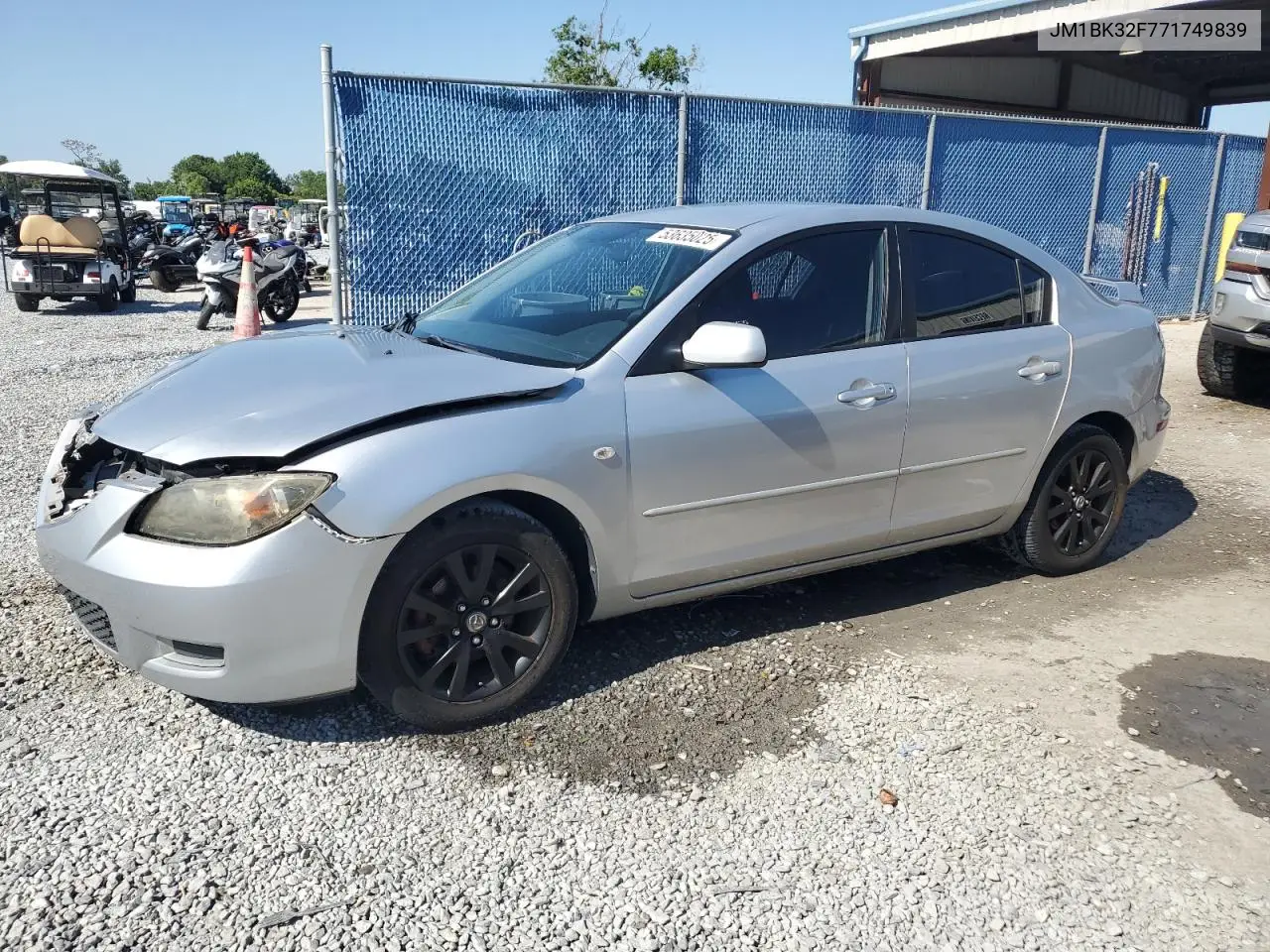 2007 Mazda 3 I VIN: JM1BK32F771749839 Lot: 53635025