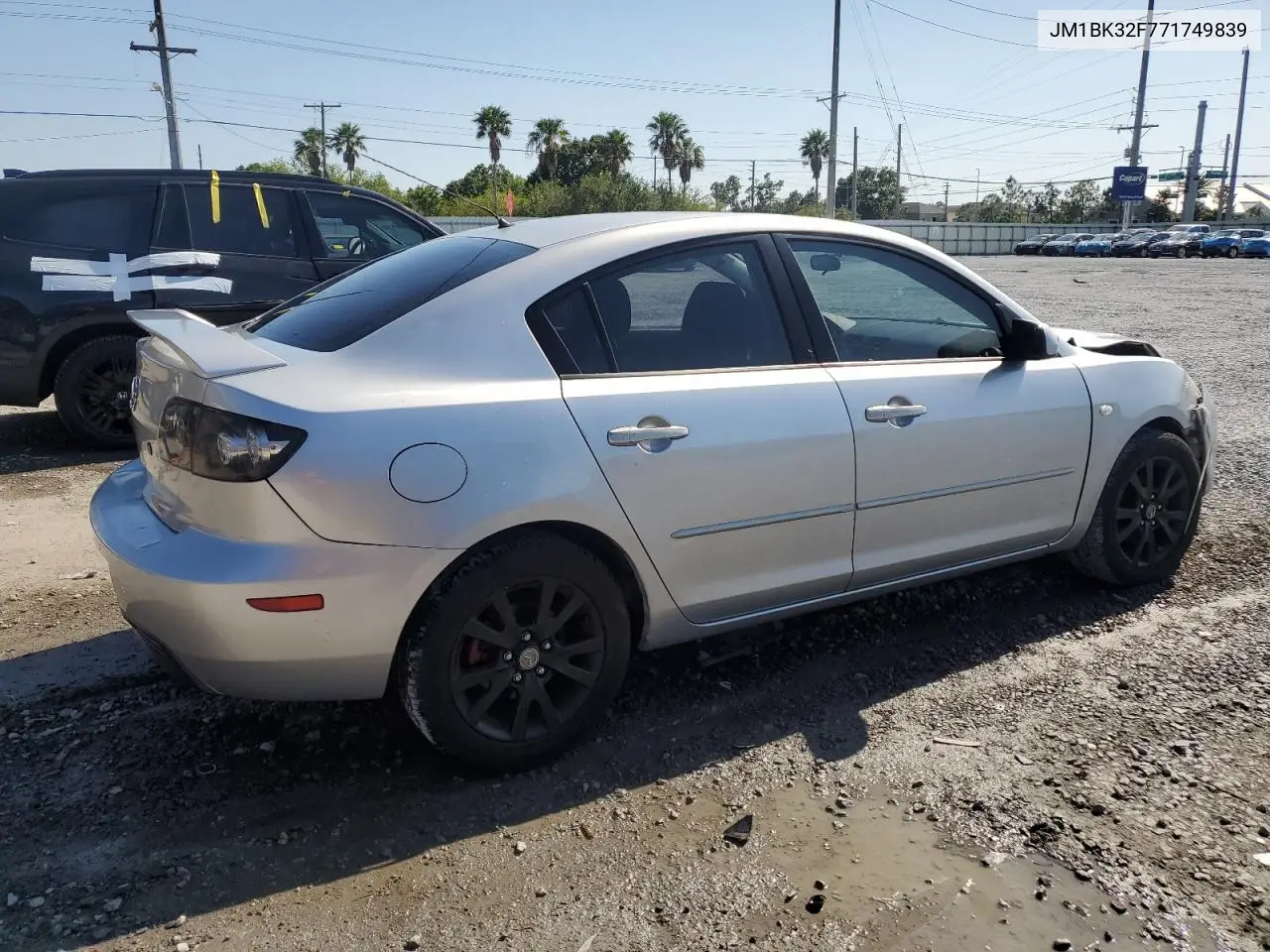 2007 Mazda 3 I VIN: JM1BK32F771749839 Lot: 53635025