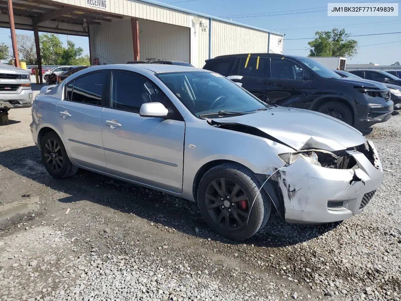 2007 Mazda 3 I VIN: JM1BK32F771749839 Lot: 53635025