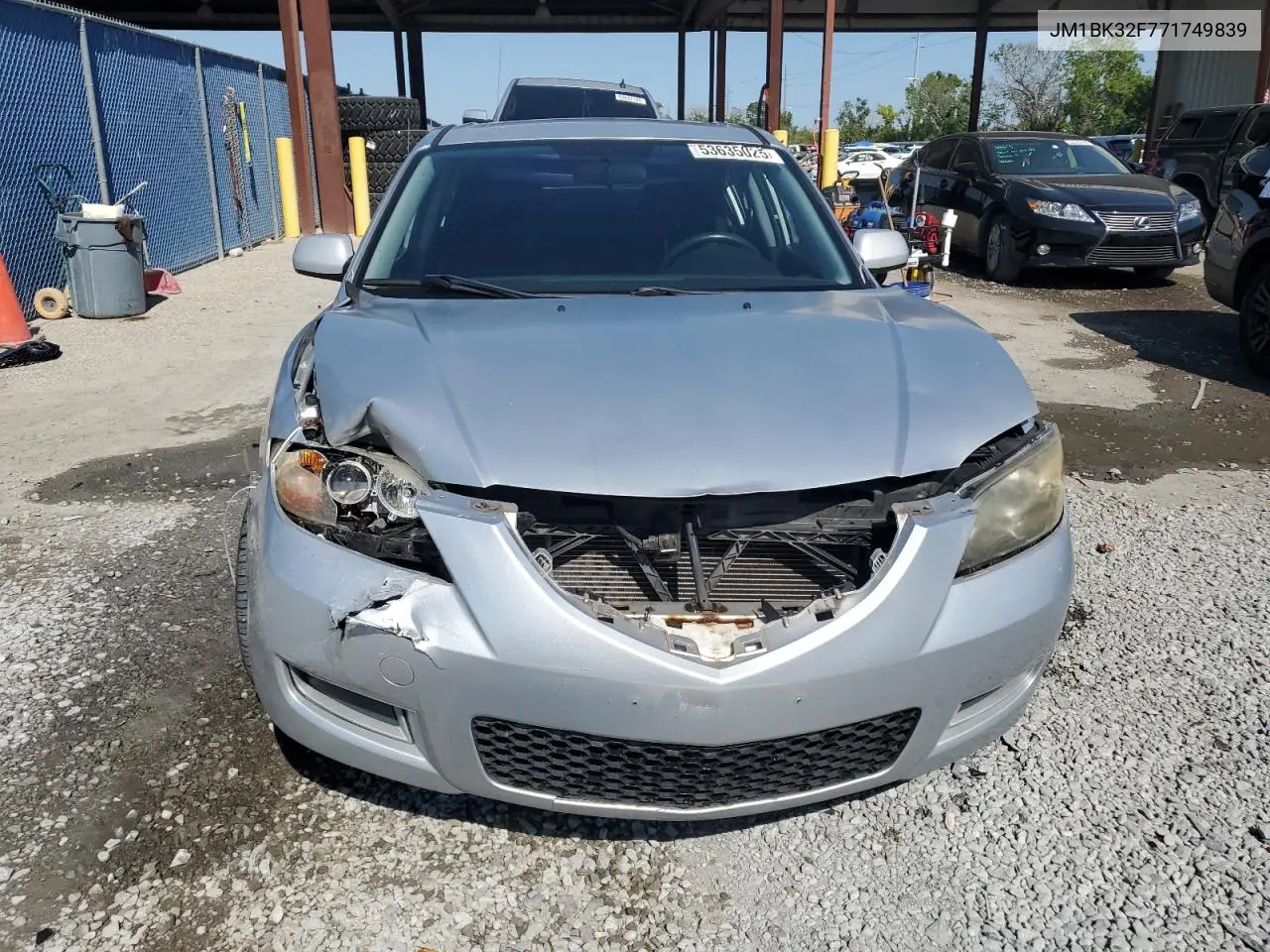 2007 Mazda 3 I VIN: JM1BK32F771749839 Lot: 53635025