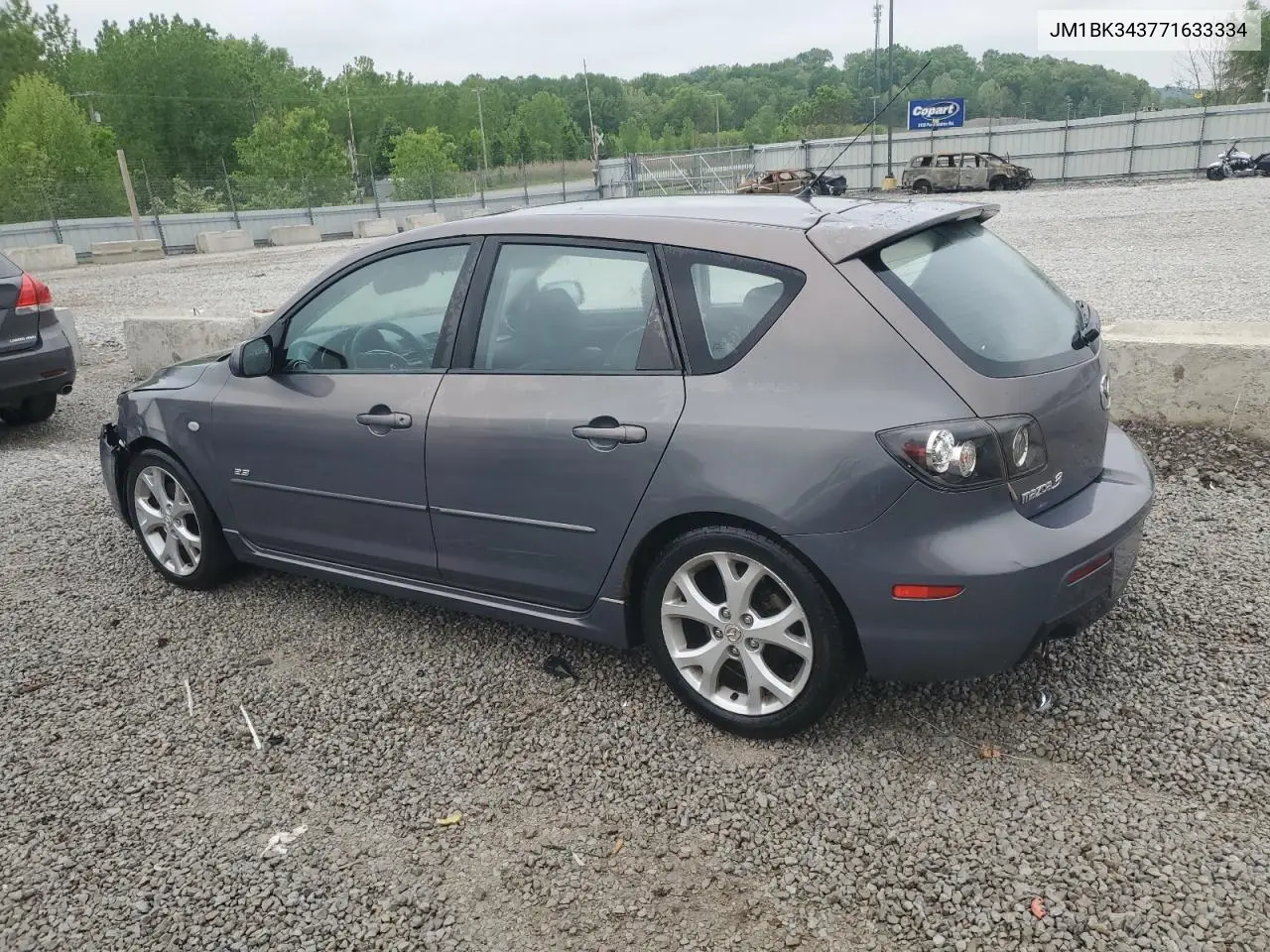 2007 Mazda 3 Hatchback VIN: JM1BK343771633334 Lot: 54780335