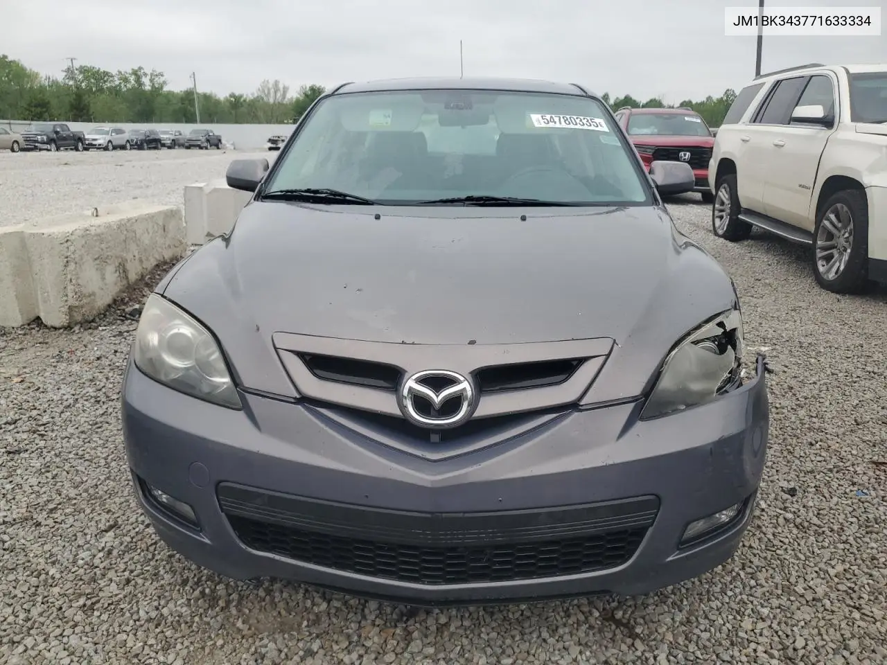 2007 Mazda 3 Hatchback VIN: JM1BK343771633334 Lot: 54780335