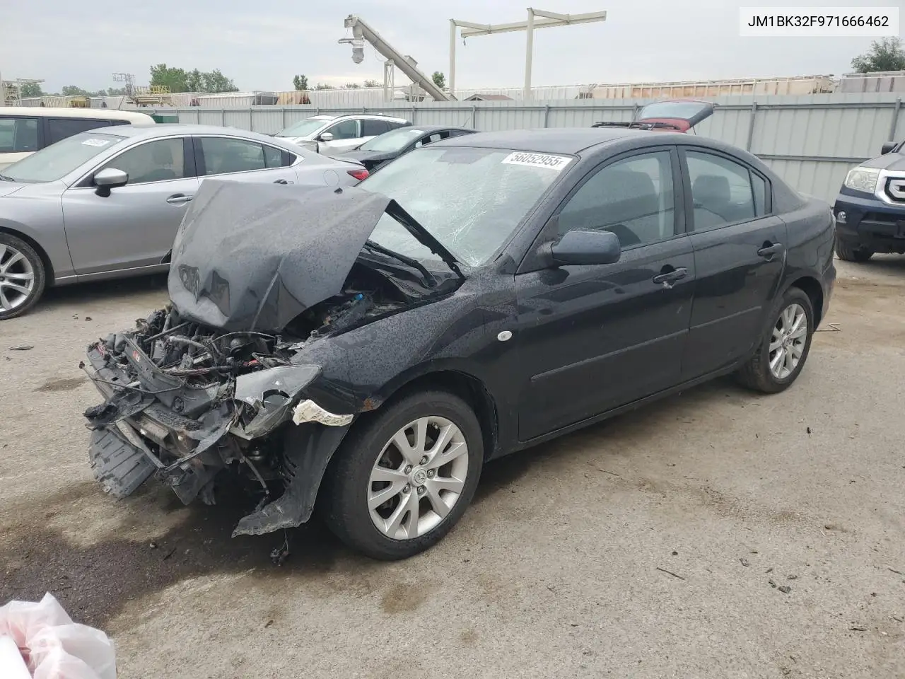 2007 Mazda 3 I VIN: JM1BK32F971666462 Lot: 56052955