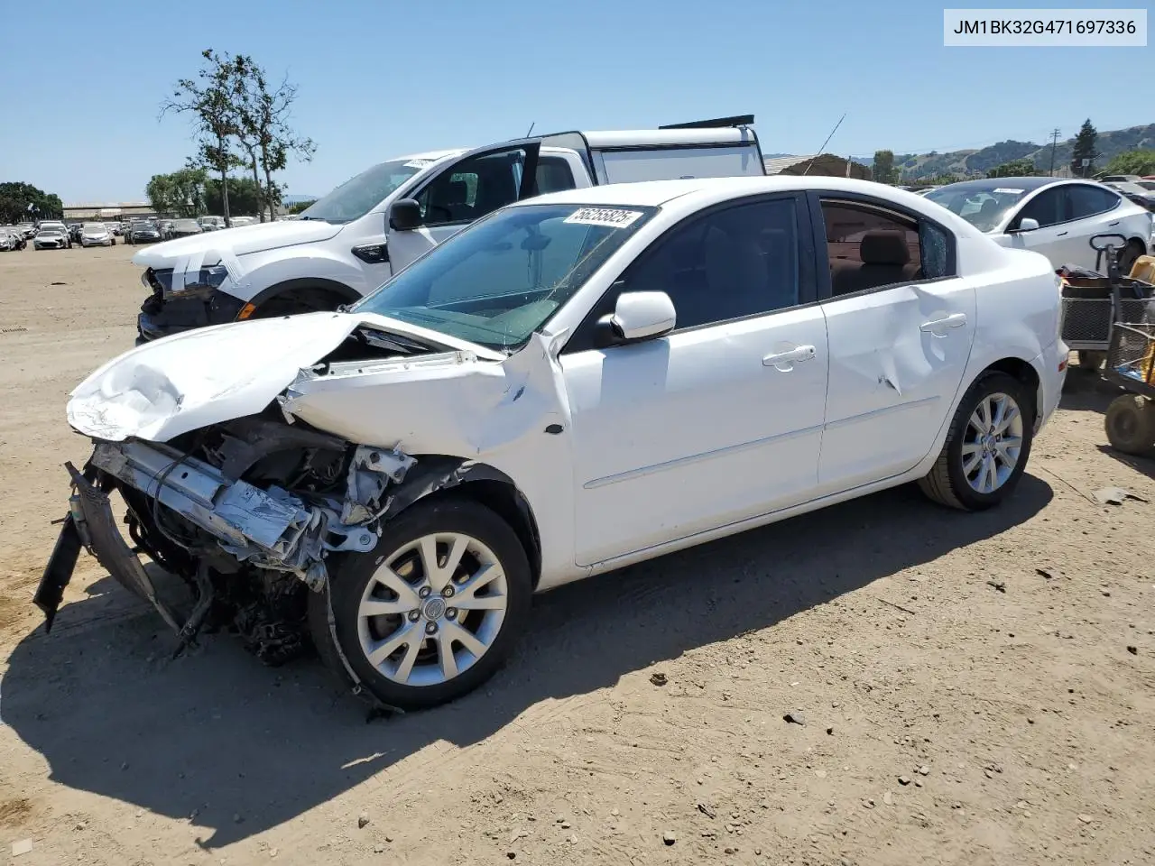 2007 Mazda 3 I VIN: JM1BK32G471697336 Lot: 56255825
