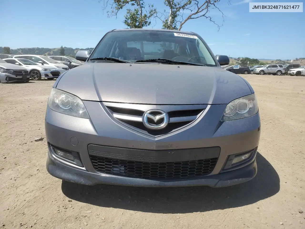 2007 Mazda 3 S VIN: JM1BK324871621477 Lot: 56334075