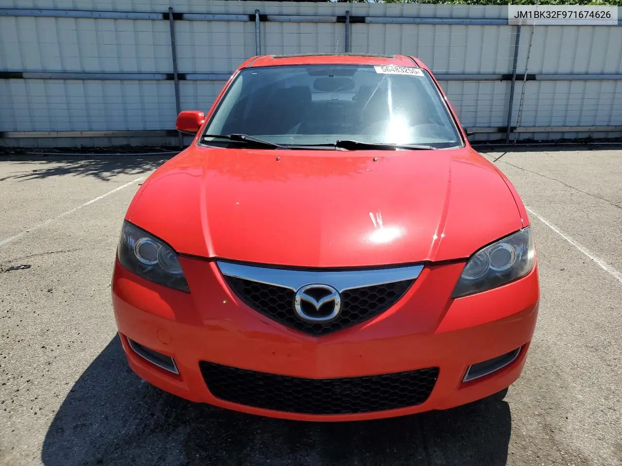 2007 Mazda 3 I VIN: JM1BK32F971674626 Lot: 56483255