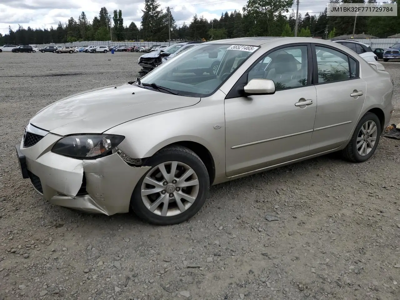 2007 Mazda 3 I VIN: JM1BK32F771729784 Lot: 56521465