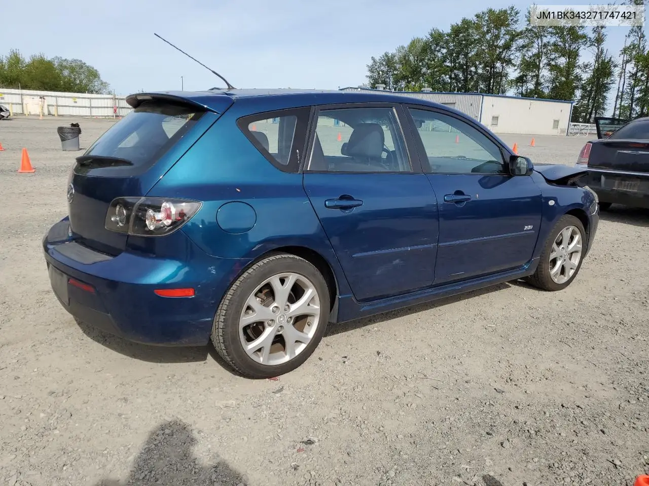 2007 Mazda 3 Hatchback VIN: JM1BK343271747421 Lot: 56537535