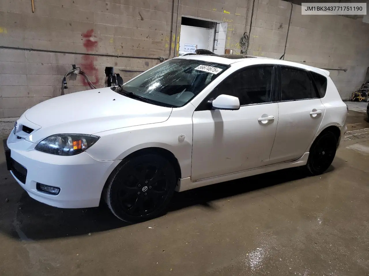 2007 Mazda 3 Hatchback VIN: JM1BK343771751190 Lot: 56674675