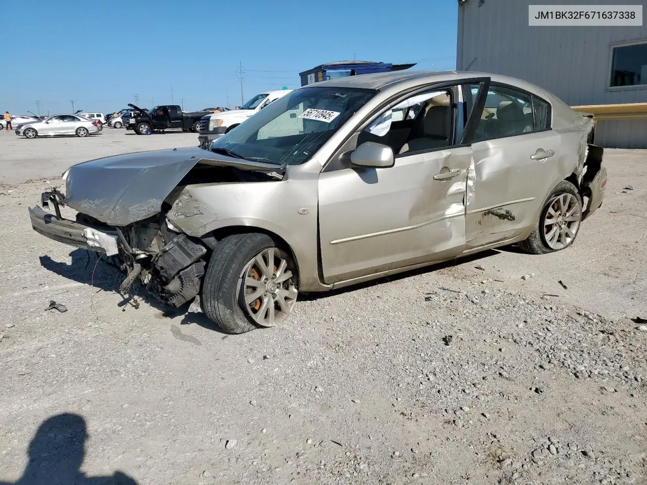 2007 Mazda 3 I VIN: JM1BK32F671637338 Lot: 56710945