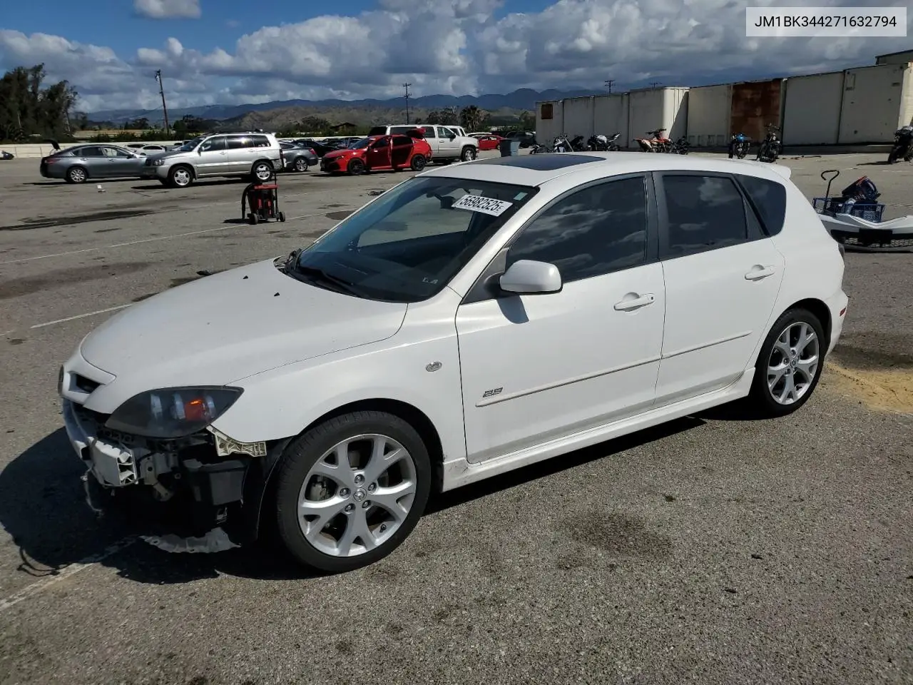 2007 Mazda 3 Hatchback VIN: JM1BK344271632794 Lot: 56982525