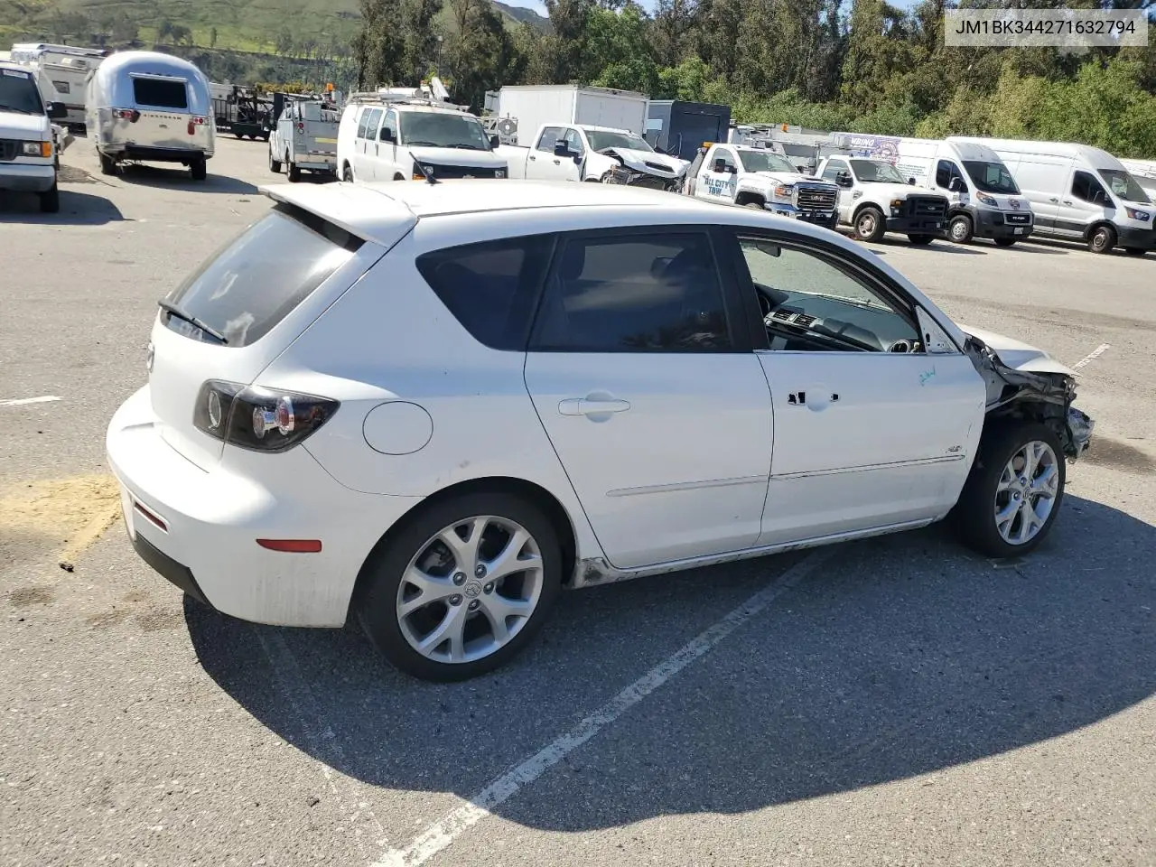 2007 Mazda 3 Hatchback VIN: JM1BK344271632794 Lot: 56982525