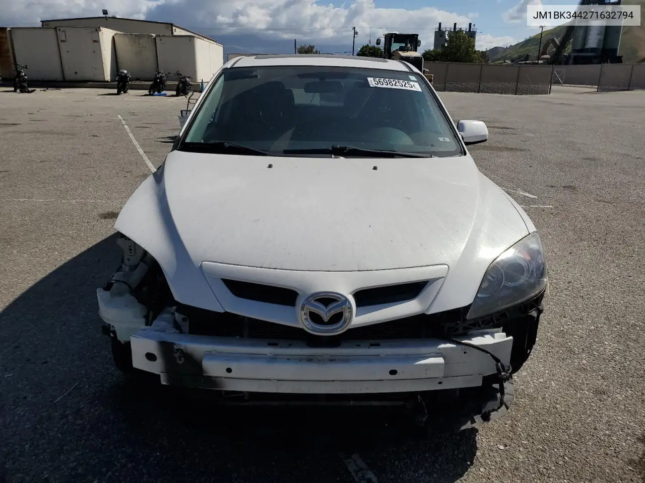 2007 Mazda 3 Hatchback VIN: JM1BK344271632794 Lot: 56982525