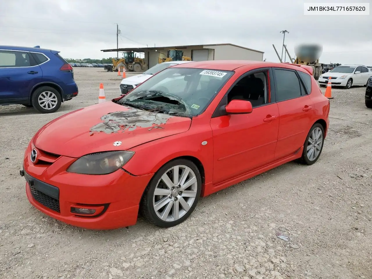 2007 Mazda Speed 3 VIN: JM1BK34L771657620 Lot: 59393745
