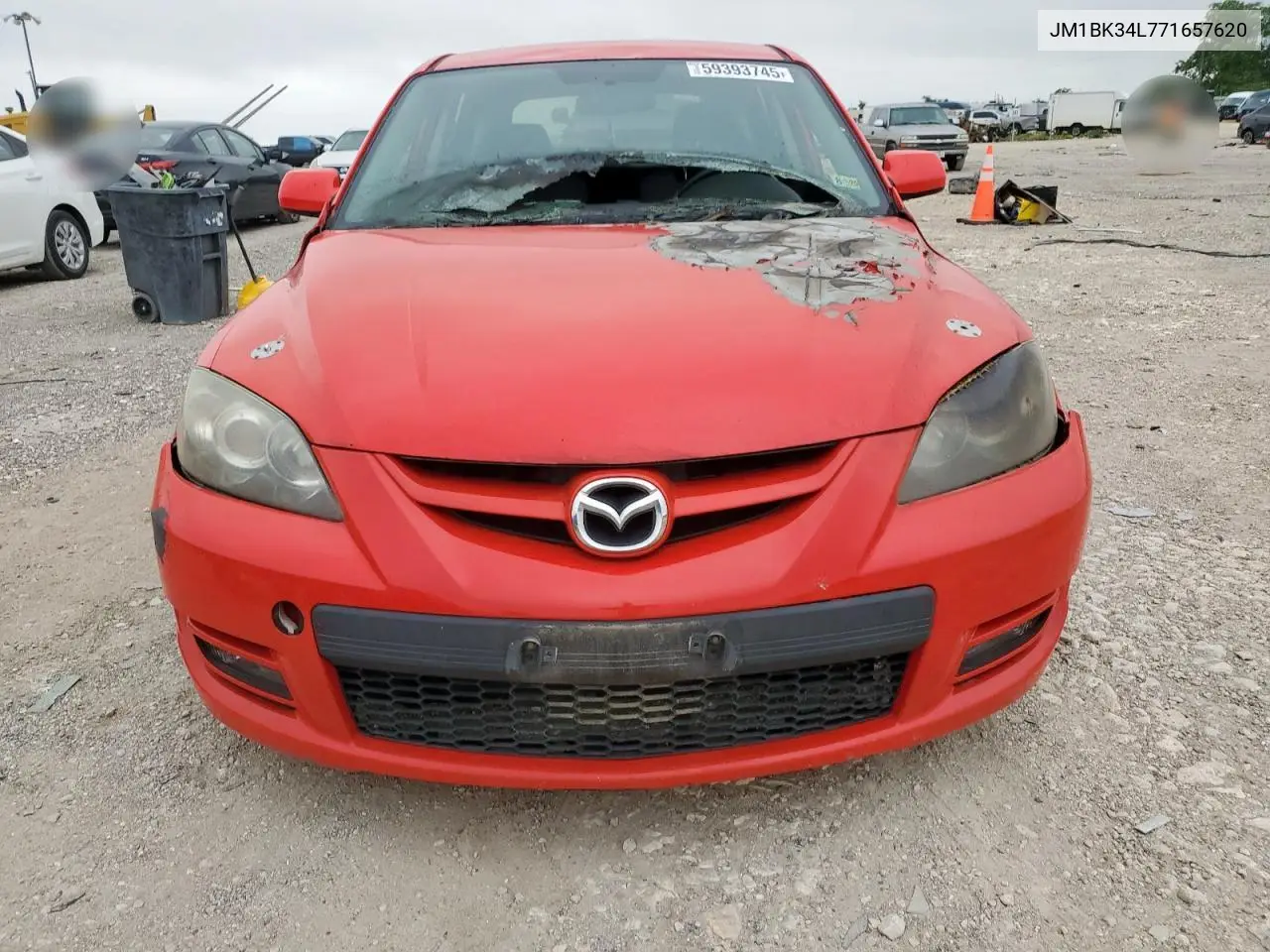 2007 Mazda Speed 3 VIN: JM1BK34L771657620 Lot: 59393745