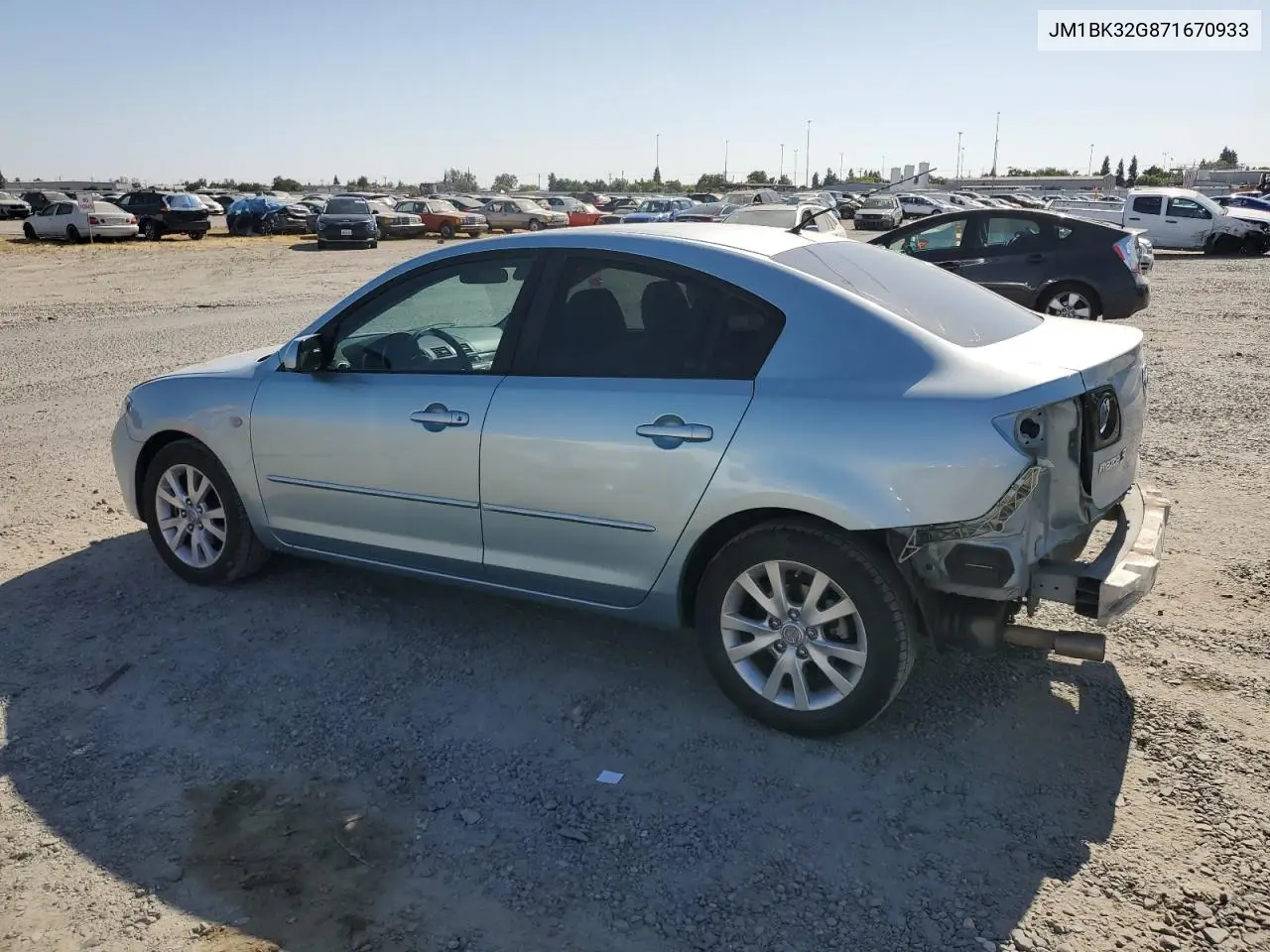 2007 Mazda 3 I VIN: JM1BK32G871670933 Lot: 62181025