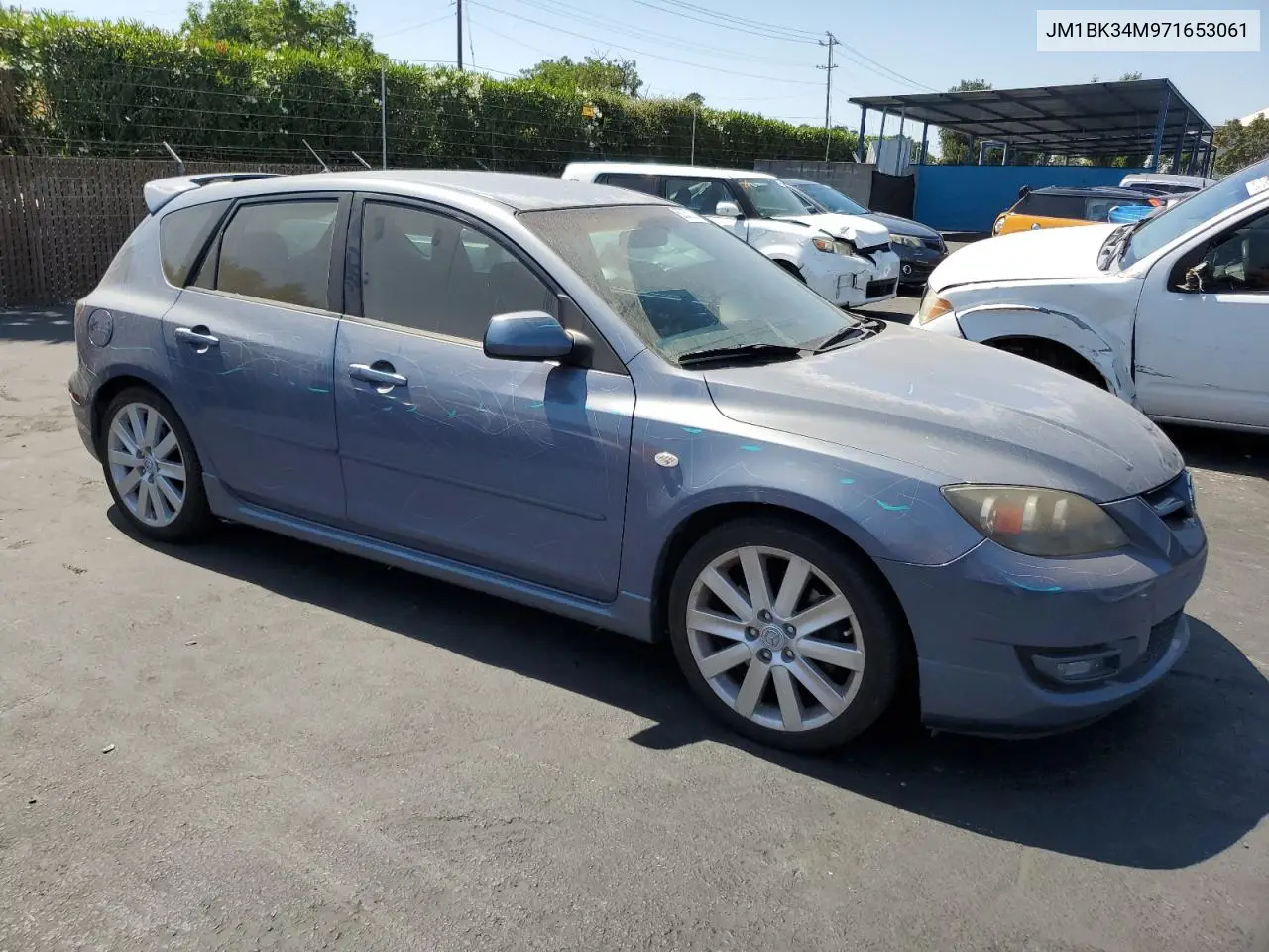2007 Mazda Speed 3 VIN: JM1BK34M971653061 Lot: 62357225