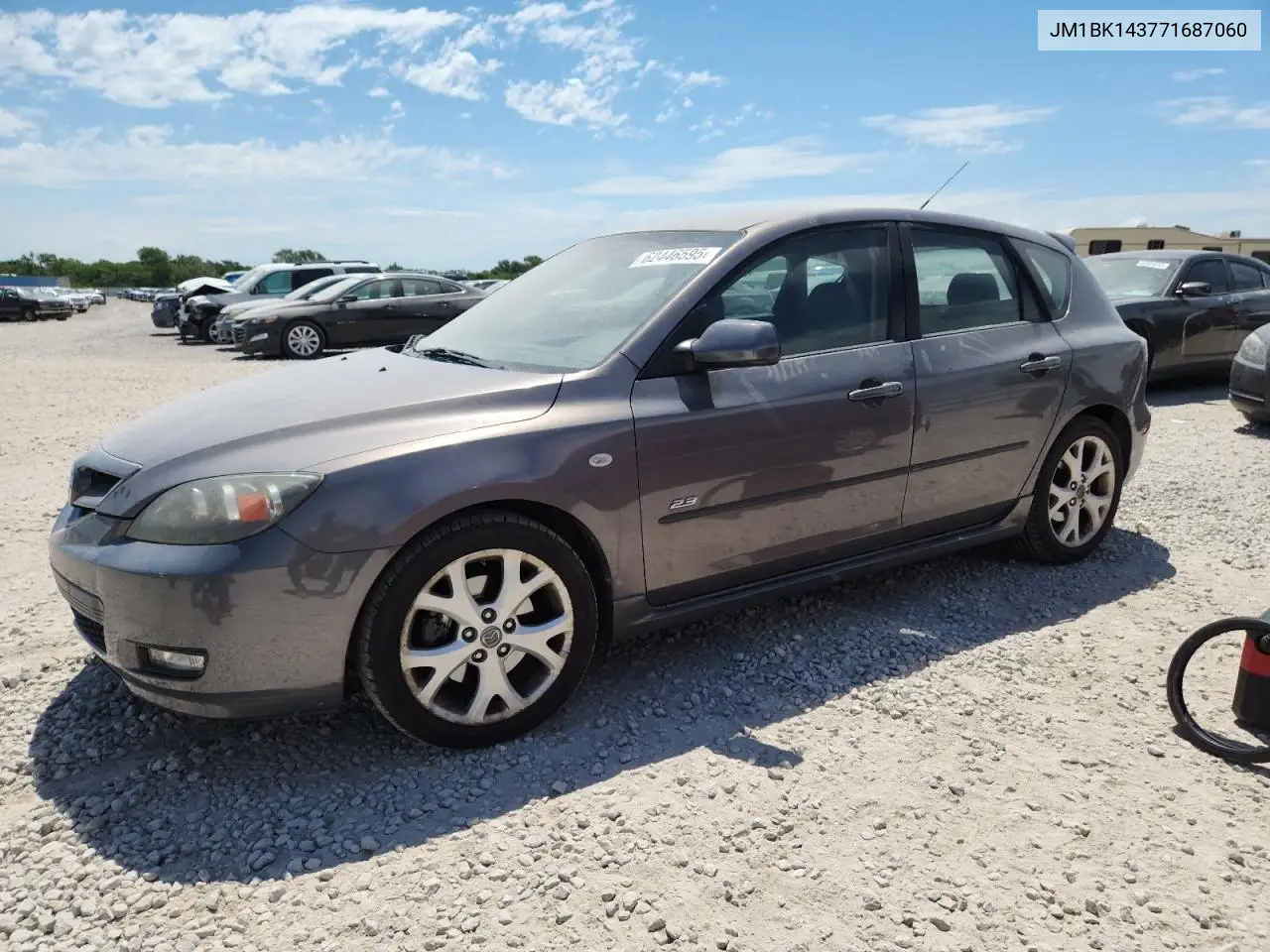 2007 Mazda 3 Hatchback VIN: JM1BK143771687060 Lot: 62446595