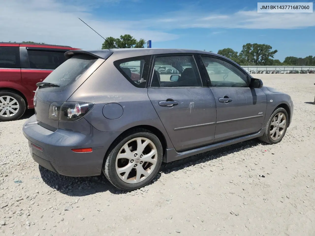 2007 Mazda 3 Hatchback VIN: JM1BK143771687060 Lot: 62446595
