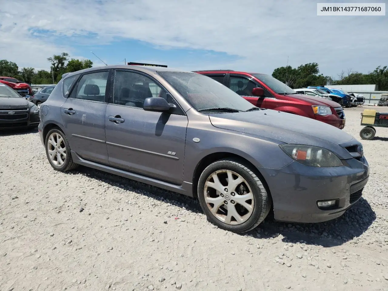 2007 Mazda 3 Hatchback VIN: JM1BK143771687060 Lot: 62446595