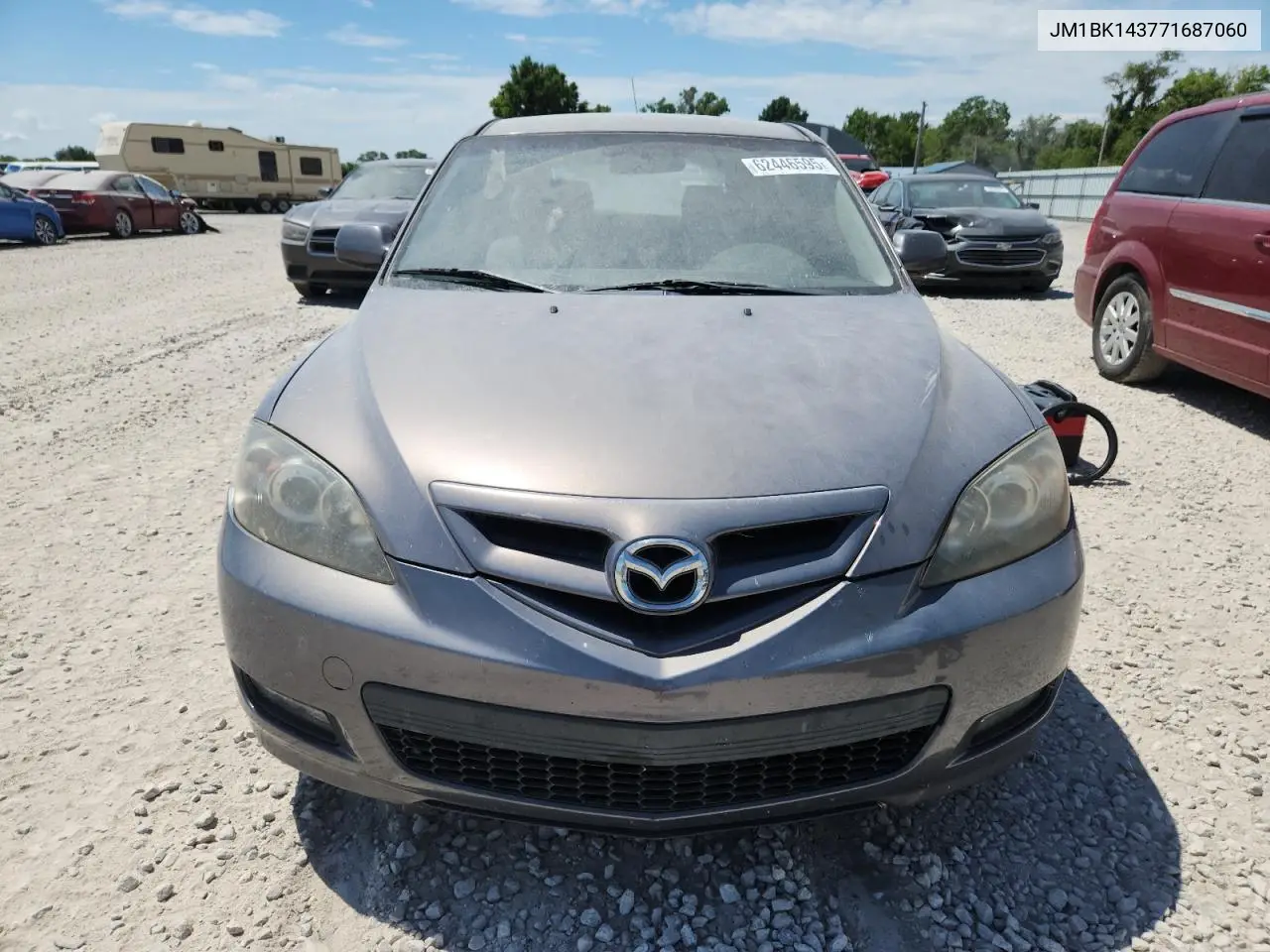 2007 Mazda 3 Hatchback VIN: JM1BK143771687060 Lot: 62446595