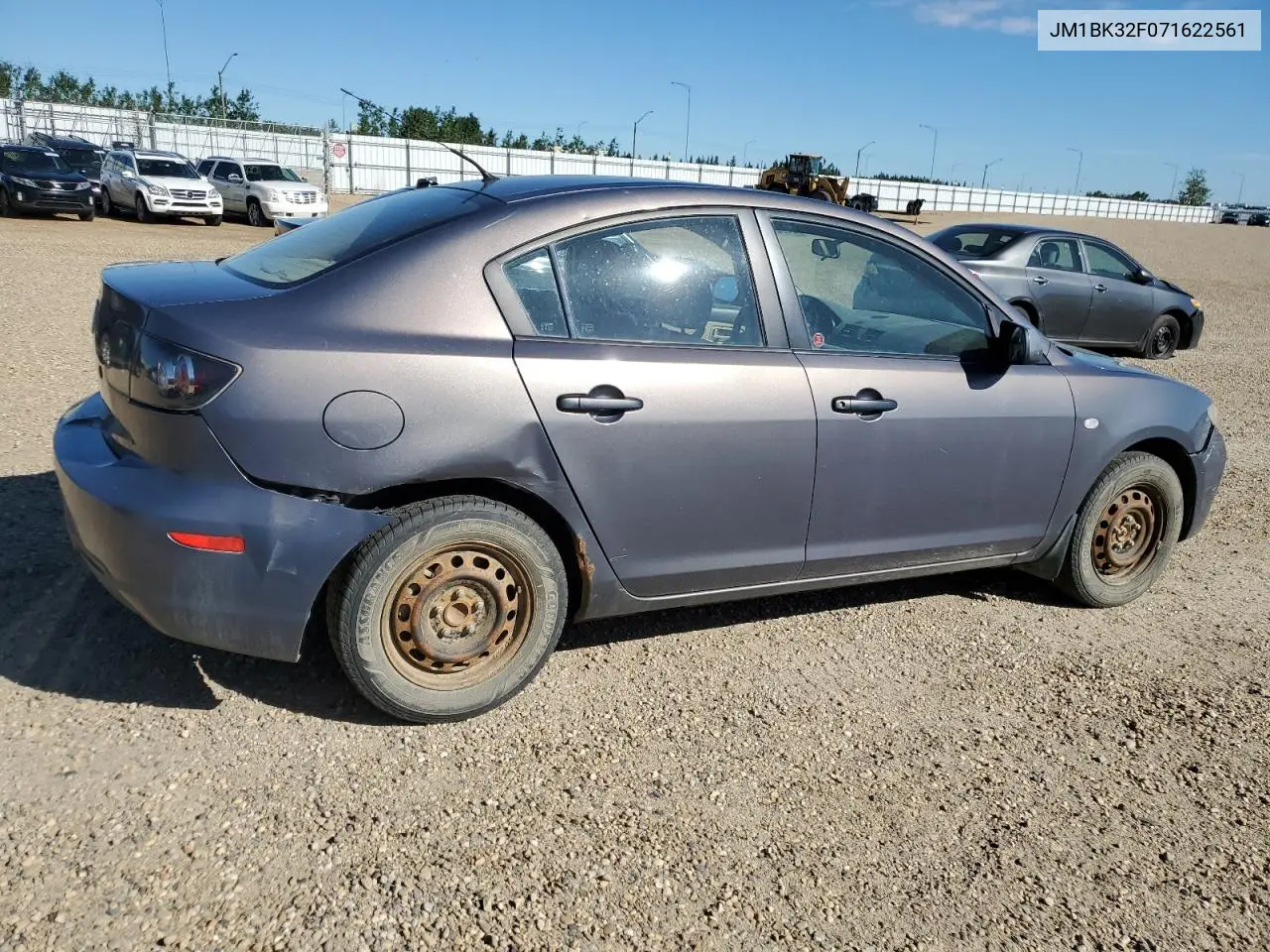 2007 Mazda 3 I VIN: JM1BK32F071622561 Lot: 62869775