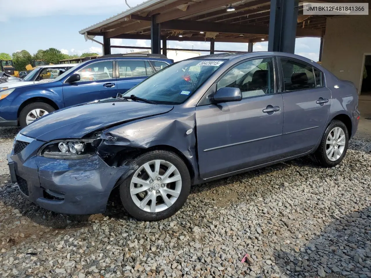 2008 Mazda 3 I VIN: JM1BK12F481841366 Lot: 56429015