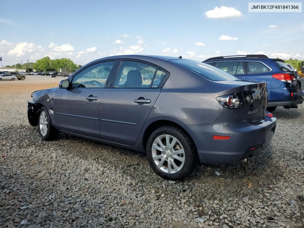 2008 Mazda 3 I VIN: JM1BK12F481841366 Lot: 56429015