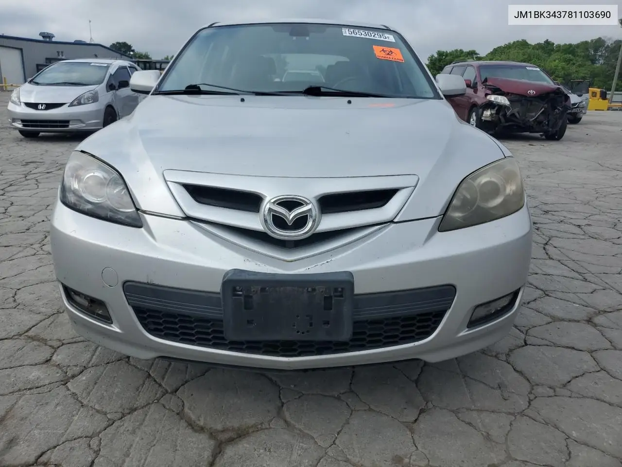 2008 Mazda 3 Hatchback VIN: JM1BK343781103690 Lot: 56530295