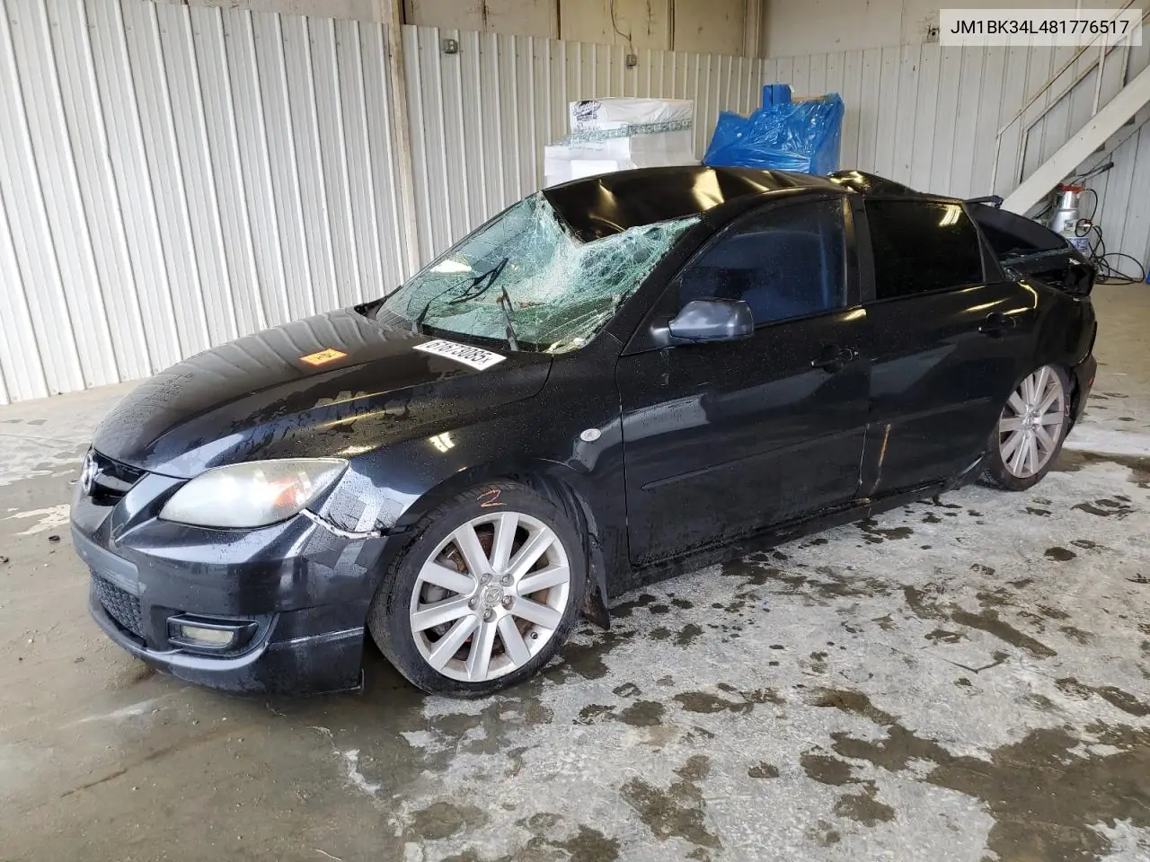 2008 Mazda Speed 3 VIN: JM1BK34L481776517 Lot: 61673085
