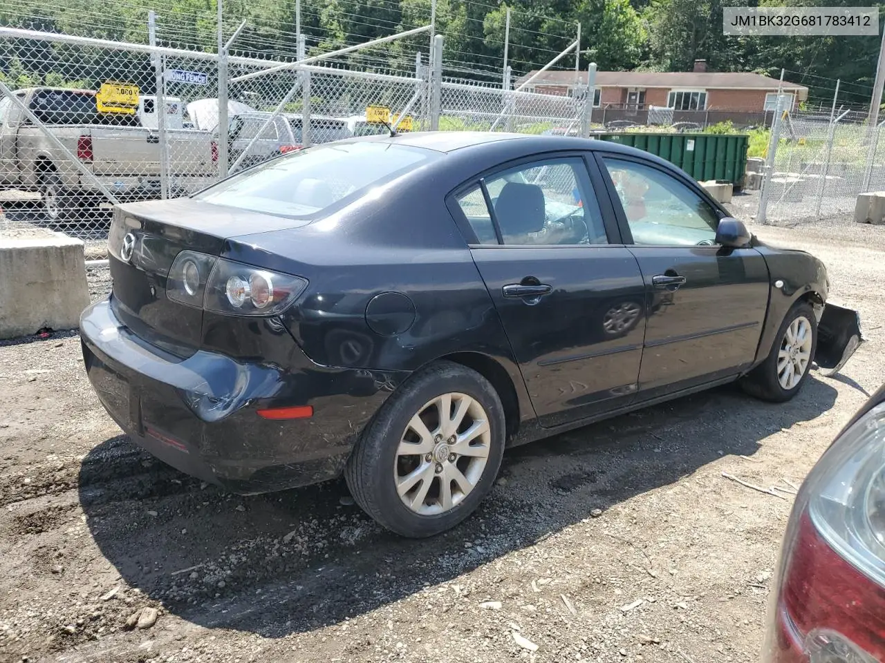 2008 Mazda 3 I VIN: JM1BK32G681783412 Lot: 62685815