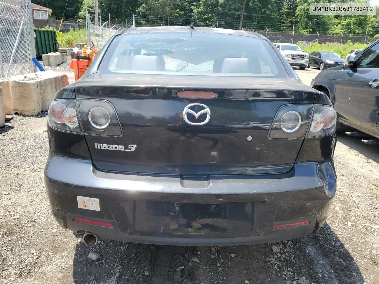 2008 Mazda 3 I VIN: JM1BK32G681783412 Lot: 62685815