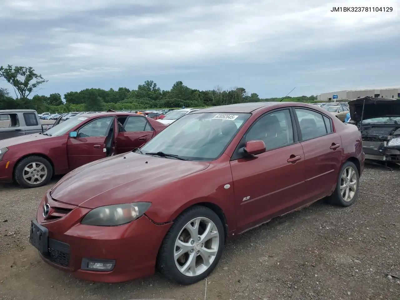 2008 Mazda 3 S VIN: JM1BK323781104129 Lot: 63052845