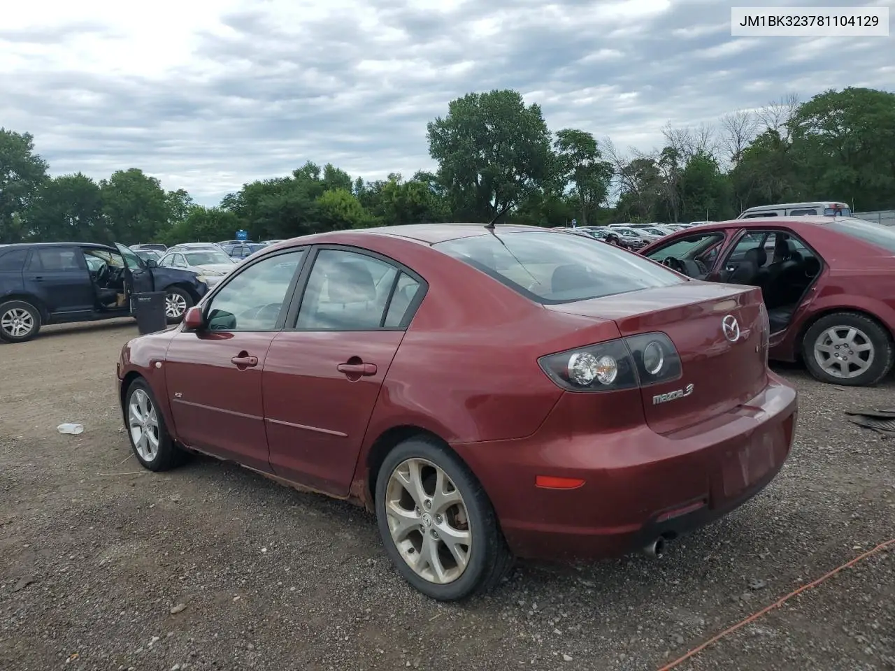 2008 Mazda 3 S VIN: JM1BK323781104129 Lot: 63052845