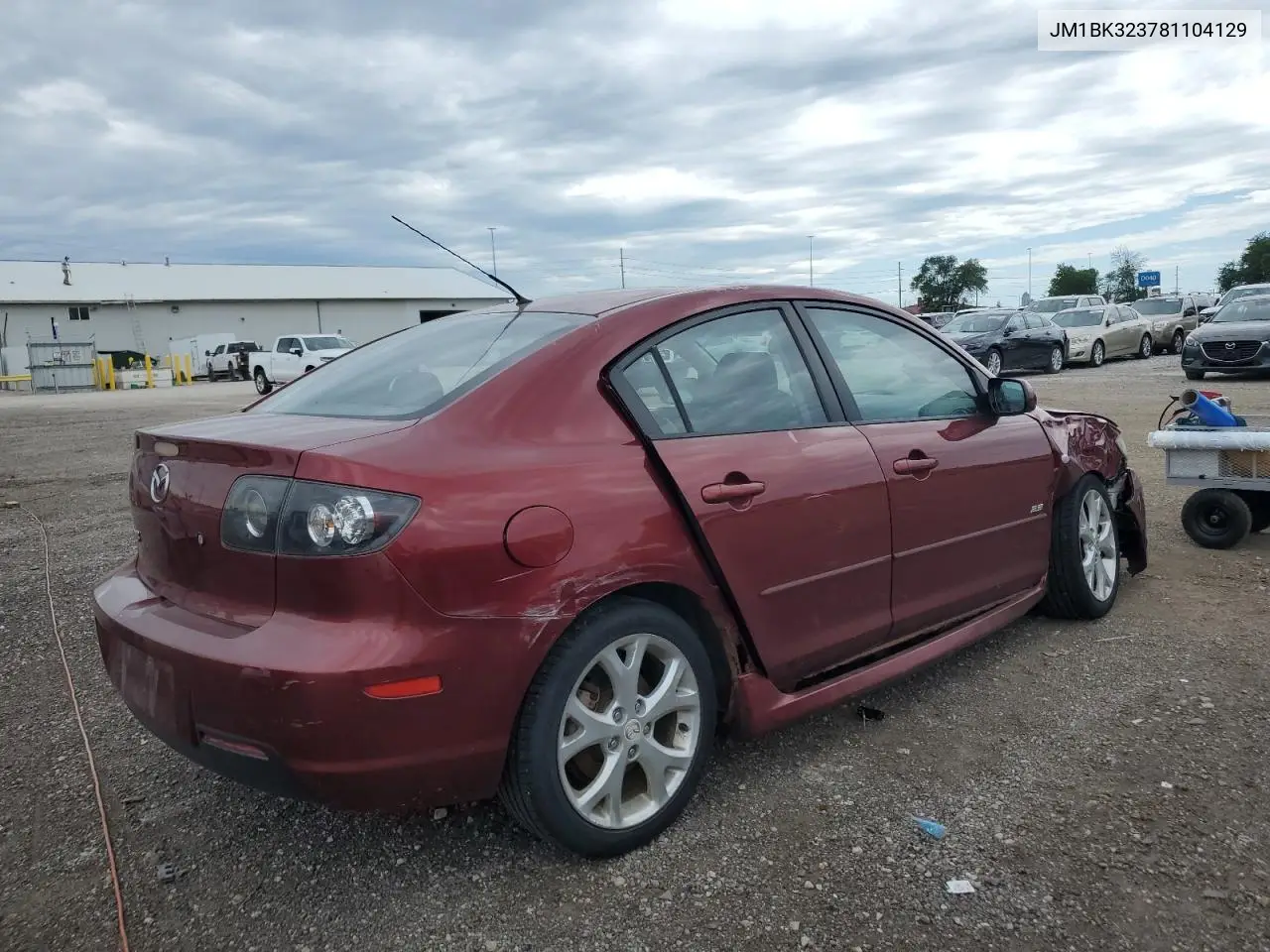 2008 Mazda 3 S VIN: JM1BK323781104129 Lot: 63052845